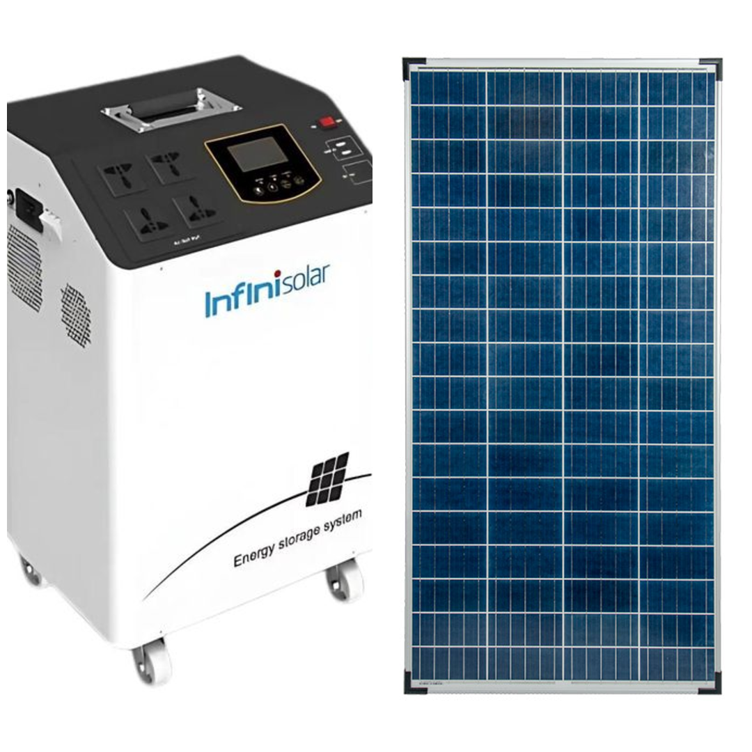 solar generator with solar panels